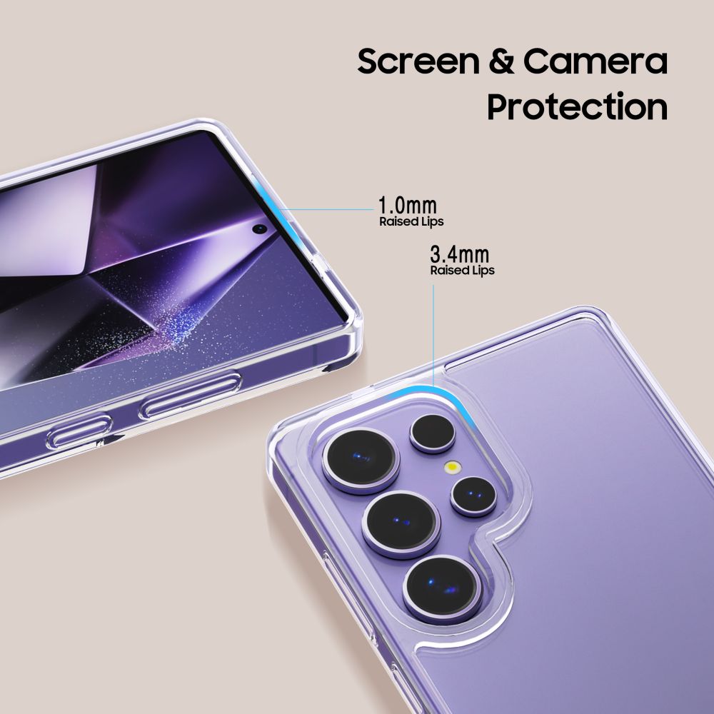 Skaidrus Tech-Protect Flexair dėklas Galaxy S25 Ultra -- Samsung Galaxy S25 Ultra