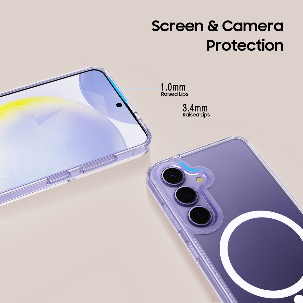 Tech-Protect FlexAir MagSafe dėklas Samsung Galaxy S25 – skaidrus -- Samsung Galaxy S25