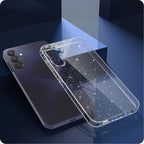 Tech-Protect FlexAir dėklas Galaxy S25 – skaidrus su blizgučiais -- Samsung Galaxy S25