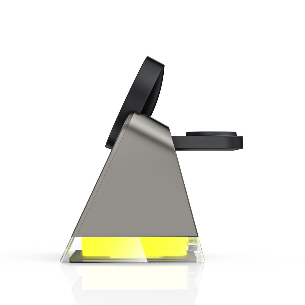 Tech-Protect 3in1 belaidis įkroviklis su MagSafe Apple įrenginiams QI15W-A43 - juodas -- Cell phone chargers