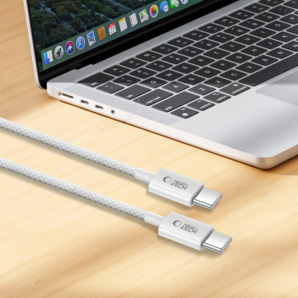 Tech-Protect Ultraboost Lite USB-C laidas PD60W/3A 100 cm - pilkas -- Cell phone cables