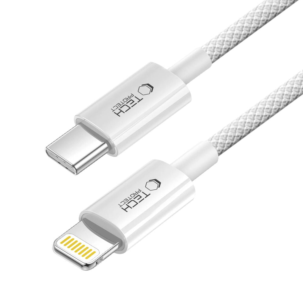 Tech-Protect UltraBoost USB-C / Lightning laidas PD27W/3A 100 cm - pilkas -- Cell phone cables