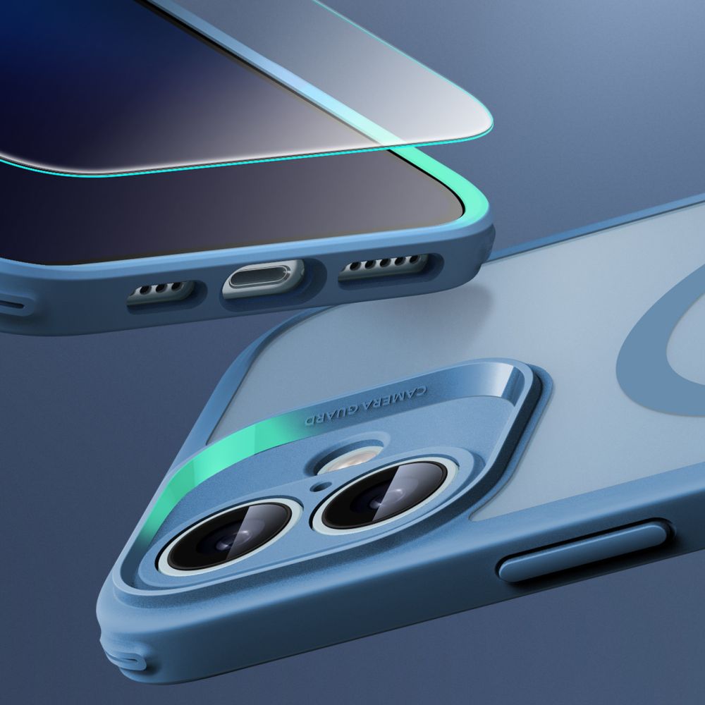 ESR HaloLock MagSafe dėklo ir stiklo rinkinys iPhone 16 – mėlynas -- iPhone 16