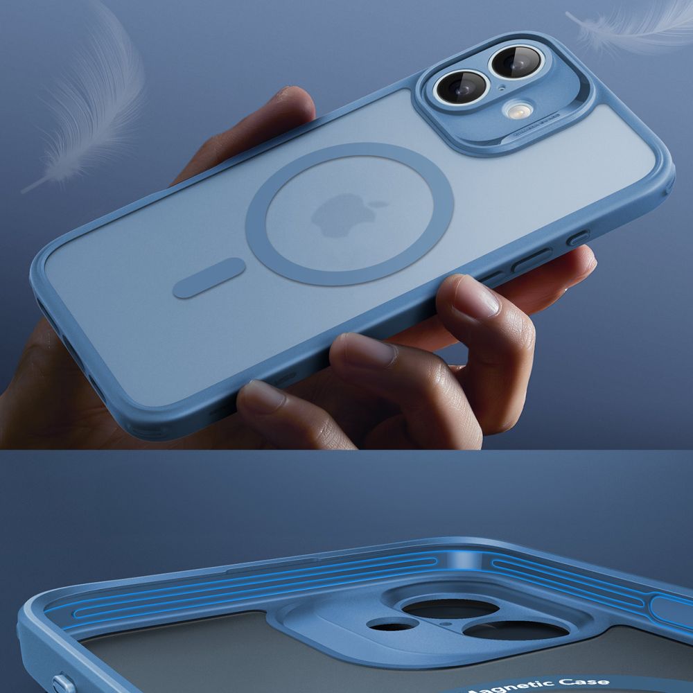 ESR HaloLock MagSafe dėklo ir stiklo rinkinys iPhone 16 – mėlynas -- iPhone 16