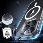ESR Classic Pro MagSafe dėklas iPhone 16 Pro Max + stiklas (skaidrus) -- iPhone 16 Pro Max