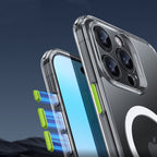 ESR Classic Pro MagSafe dėklas iPhone 16 Pro Max + stiklas (skaidrus) -- iPhone 16 Pro Max