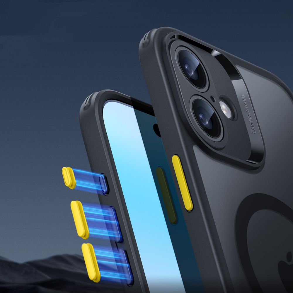 ESR MagSafe dėklas iPhone 16 + grūdintas stiklas – juodas -- iPhone 16