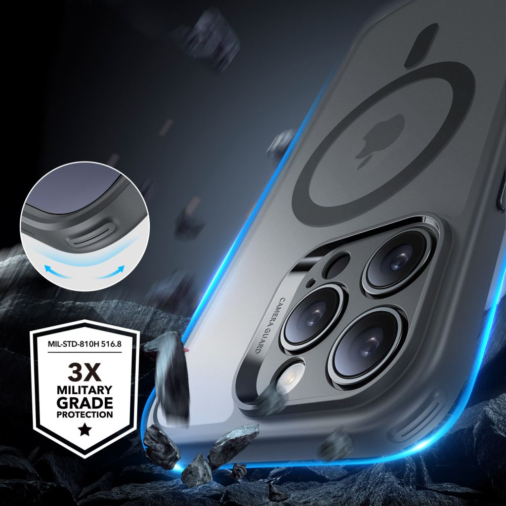 ESR HaloLock MagSafe rinkinys iPhone 16 Pro Max – pilkas -- iPhone 16 Pro Max