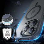 ESR HaloLock MagSafe rinkinys iPhone 16 Pro Max – pilkas -- iPhone 16 Pro Max