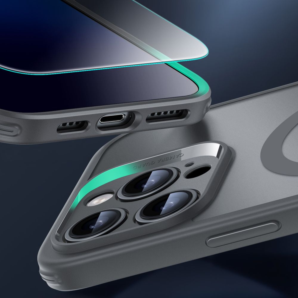 ESR HaloLock MagSafe rinkinys iPhone 16 Pro Max – pilkas -- iPhone 16 Pro Max