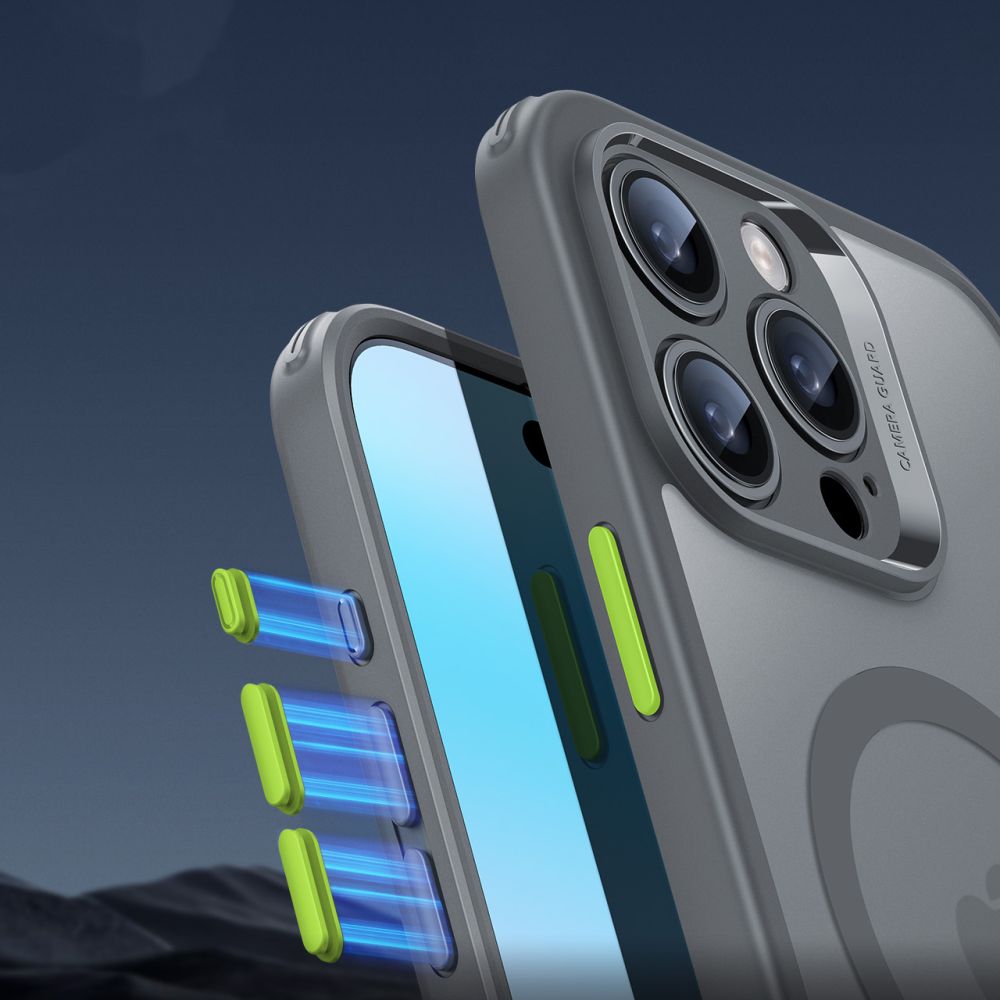ESR HaloLock MagSafe rinkinys iPhone 16 Pro Max – pilkas -- iPhone 16 Pro Max