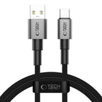 Tech-Protect UltraBoost DNA USB-A / USB-C Laidas 15W/3A 100cm - pilkas -- Cell phone cables