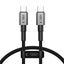 Tech-Protect UltraBoost DNA USB-C PD60W/3A Laidas 25cm - pilkas -- Cell phone cables
