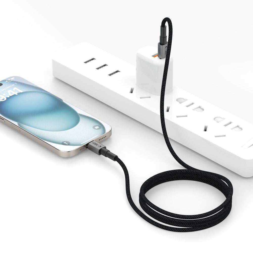 Tech-Protect UltraBoost DNA USB-C PD60W/3A Laidas 50cm - pilkas -- Cell phone cables