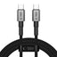 Tech-Protect UltraBoost DNA USB-C PD100W/5A Laidas 200cm - pilkas -- Cell phone cables