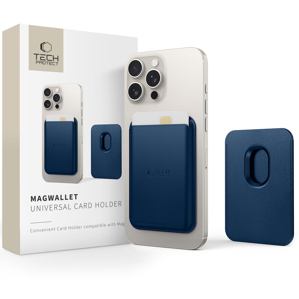 Tech-Protect MagWallet MagSafe kortelių dėklas – mėlynas -- Others