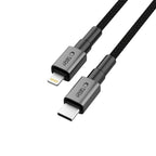 Tech-Protect Ultraboost DNA USB-C / Lightning PD27W/3A Laidas 200 cm - pilkas -- Cell phone cables