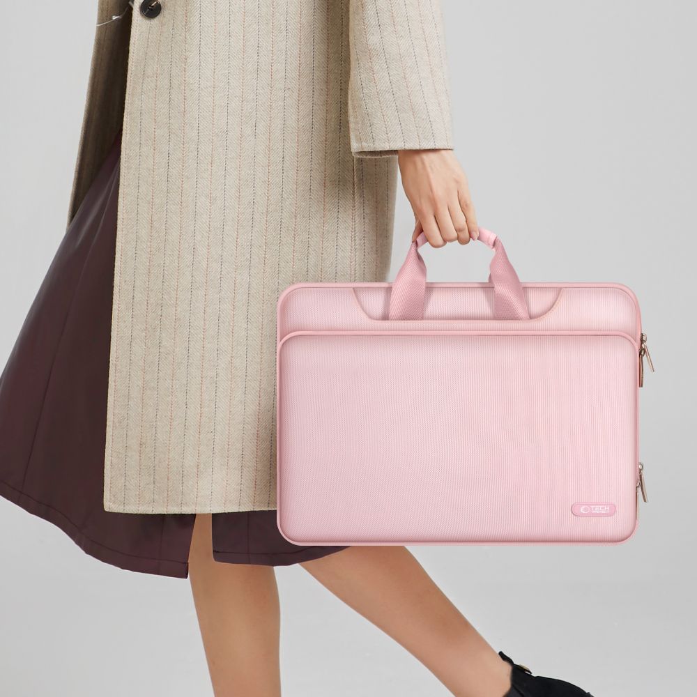 Tech-Protect Pocket 15-16 Nešiojamojo Kompiuterio Krepšys - Rožinis -- Laptop Bags