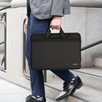 15-16 Tech-Protect Pocket Nešiojamojo Kompiuterio Krepšys - Juodas -- Laptop Bags