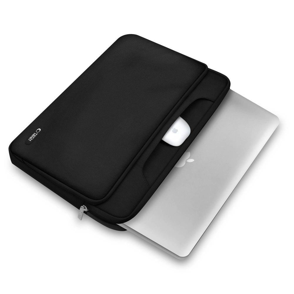 15-16 Tech-Protect Pocket Nešiojamojo Kompiuterio Krepšys - Juodas -- Laptop Bags