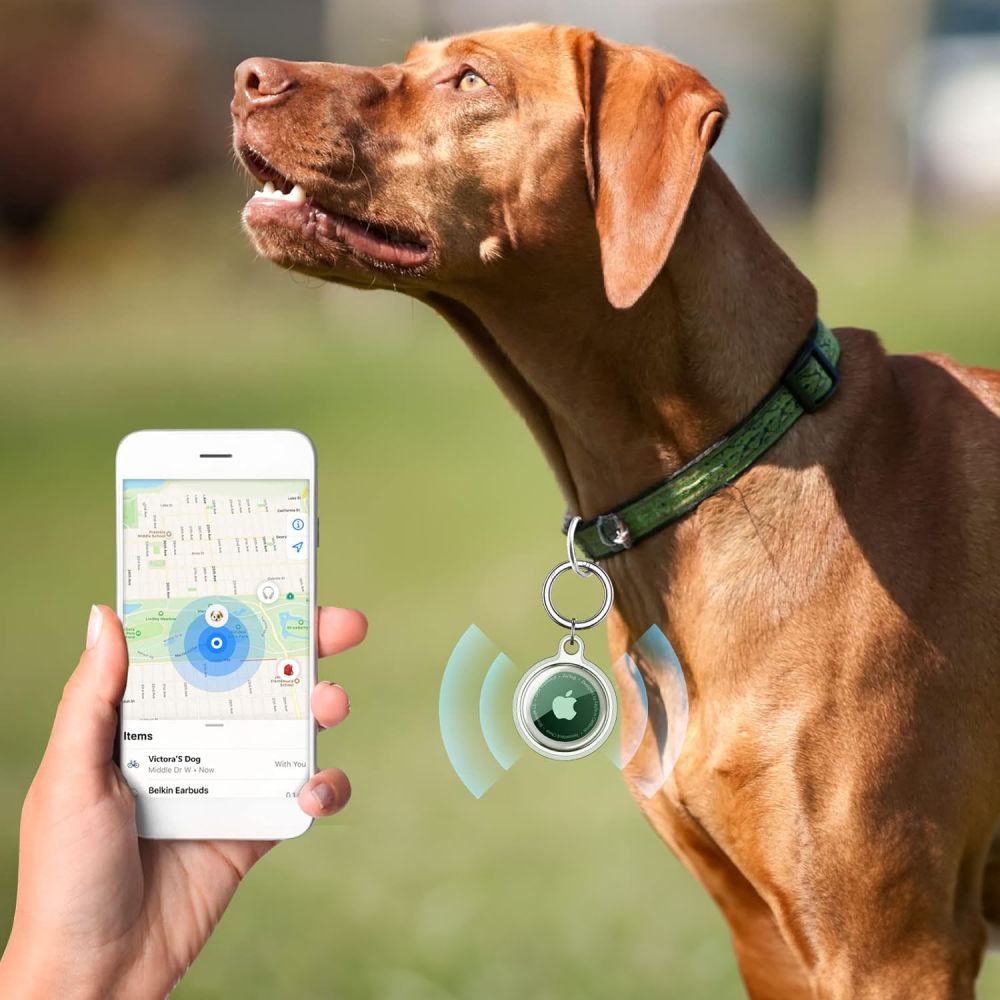 Tech-Protect Icon AirTag dėklai, 4 vnt. – skaidrūs -- Apple AirTag