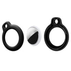 Tech-Protect Rough dėklas su karabinu AirTag – juodas, 2 vnt. -- Apple AirTag
