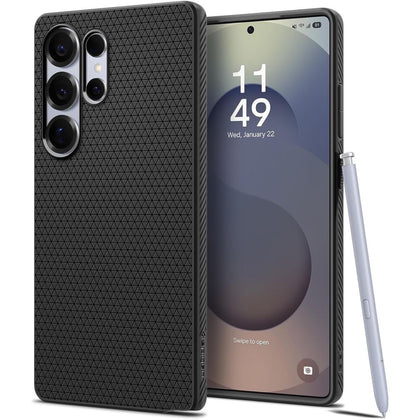 Spigen Liquid Air dėklas Samsung Galaxy S25 Ultra – juodas