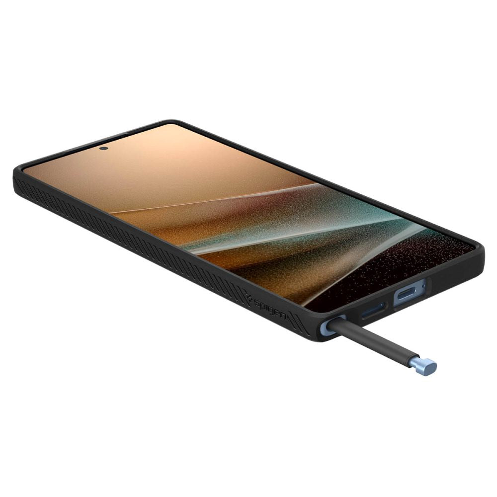 Spigen Liquid Air dėklas Samsung Galaxy S25 Ultra – juodas