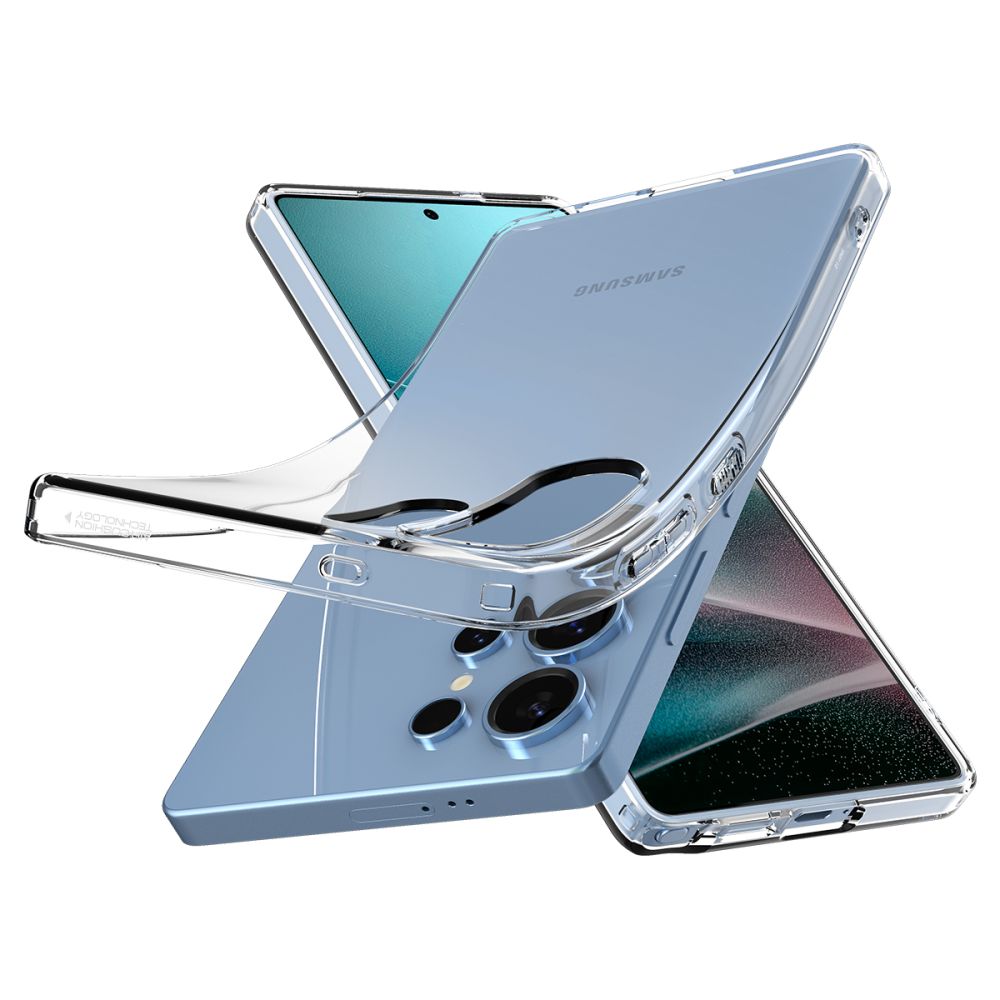 Skaidrus Spigen Liquid Crystal dėklas Samsung Galaxy S25 Ultra