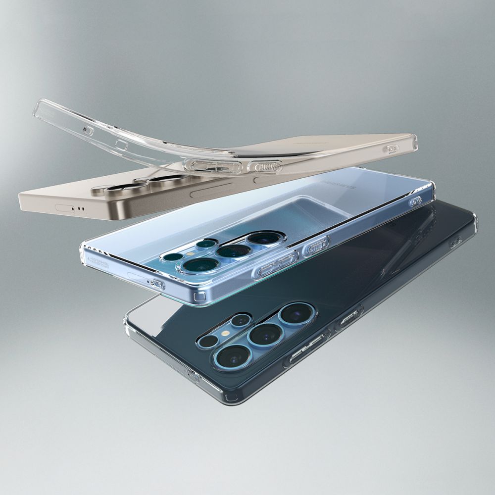 Spigen Liquid Crystal dėklas Galaxy S25 Ultra – skaidrus, blizgus