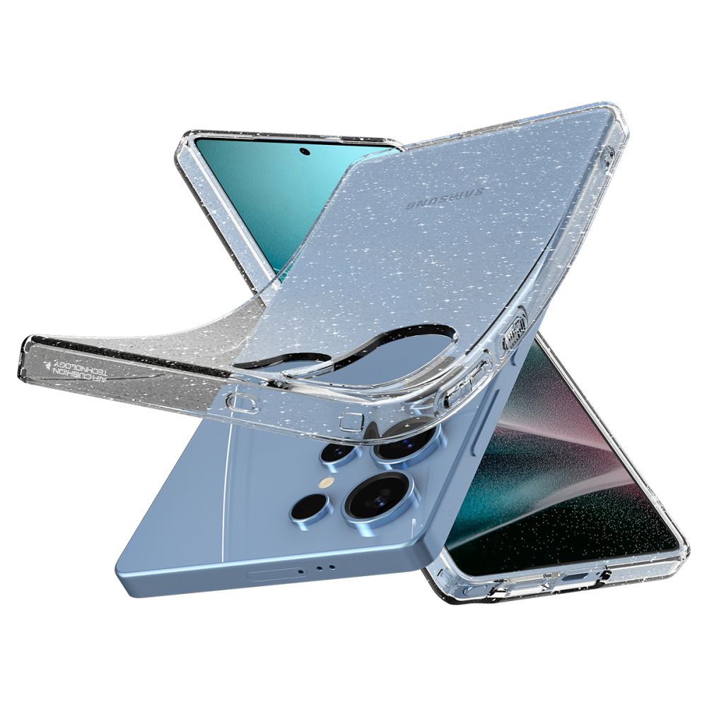 Spigen Liquid Crystal dėklas Galaxy S25 Ultra – skaidrus, blizgus