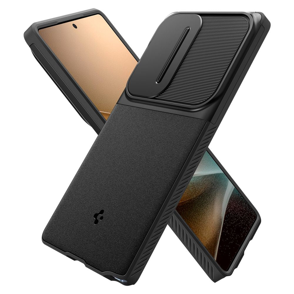Spigen Optik Armor dėklas Samsung Galaxy S25 Ultra – juodas
