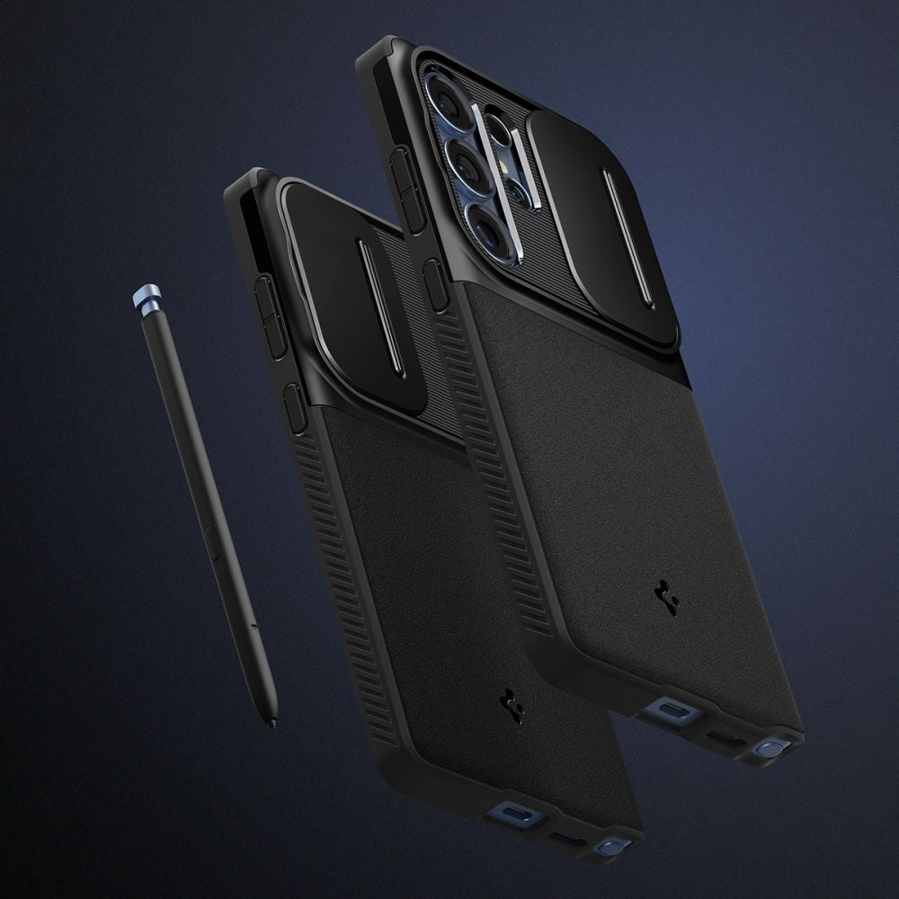 Spigen Optik Armor dėklas Samsung Galaxy S25 Ultra – juodas