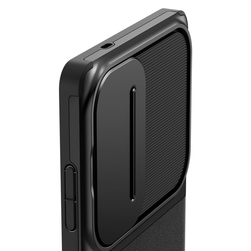 Spigen Optik Armor dėklas Samsung Galaxy S25 Ultra – juodas