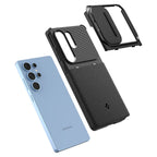 Spigen Optik Armor dėklas Samsung Galaxy S25 Ultra – juodas
