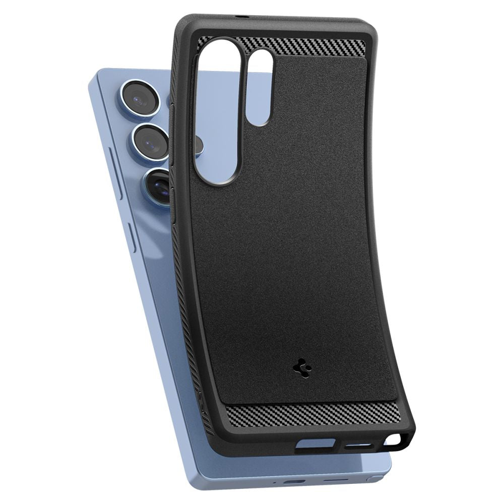 Spigen Rugged Armor MagSafe dėklas Galaxy S25 Ultra – juodas