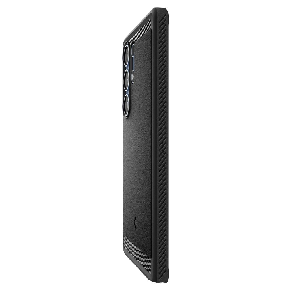 Spigen Rugged Armor MagSafe dėklas Galaxy S25 Ultra – juodas