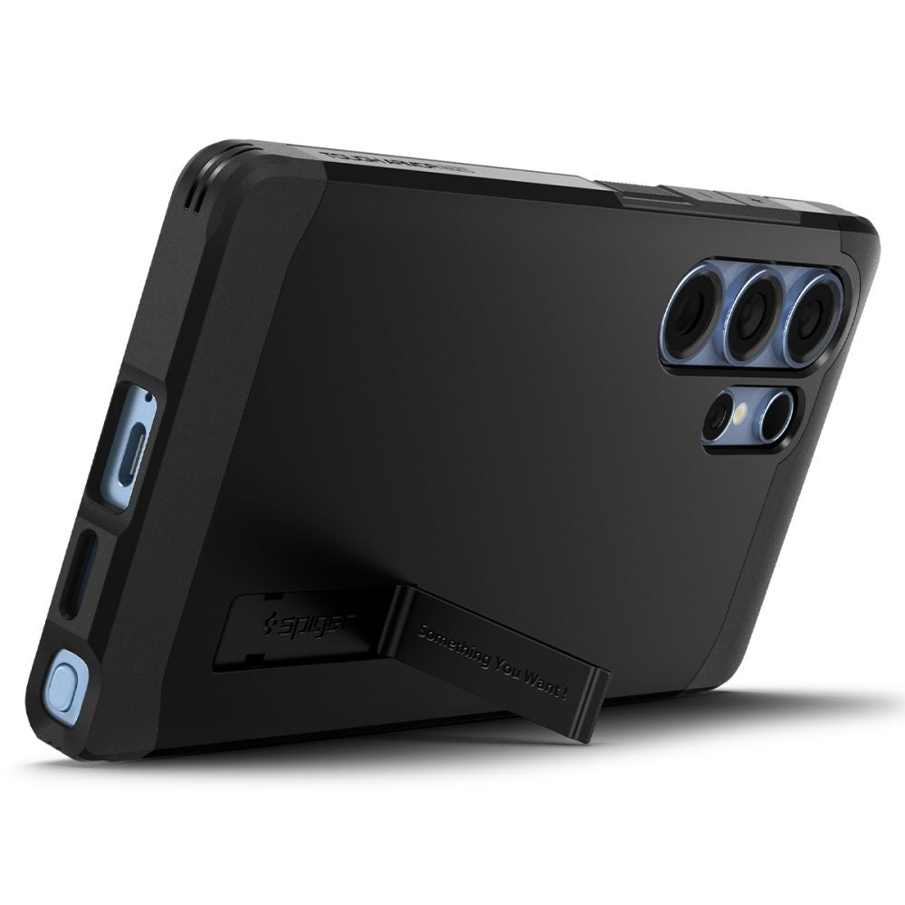 Spigen Tough Armor MagSafe dėklas Samsung Galaxy S25 Ultra – juodas