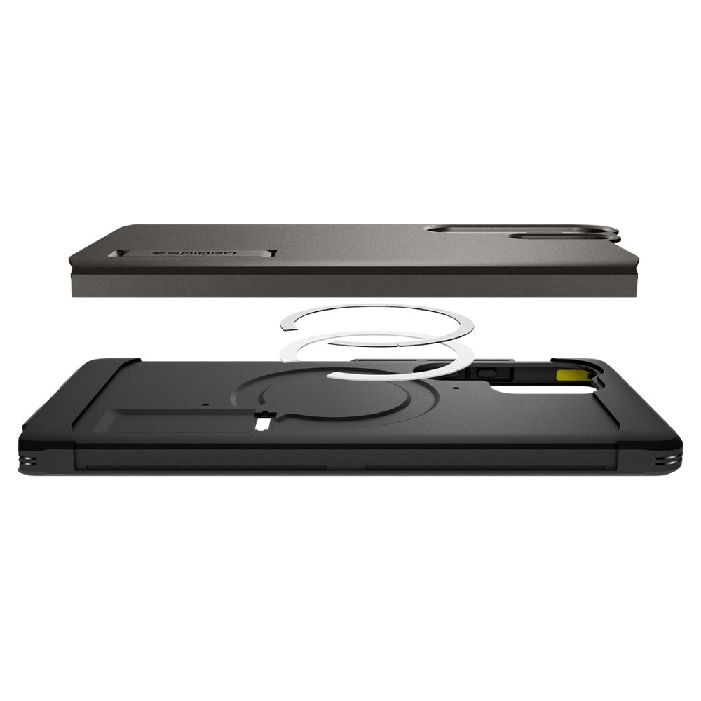 Spigen Tough Armor MagSafe Dėklas, skirtas Samsung Galaxy S25 Ultra - pilkas