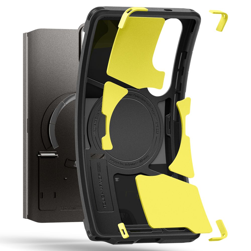 Spigen Tough Armor MagSafe Dėklas, skirtas Samsung Galaxy S25 Ultra - pilkas