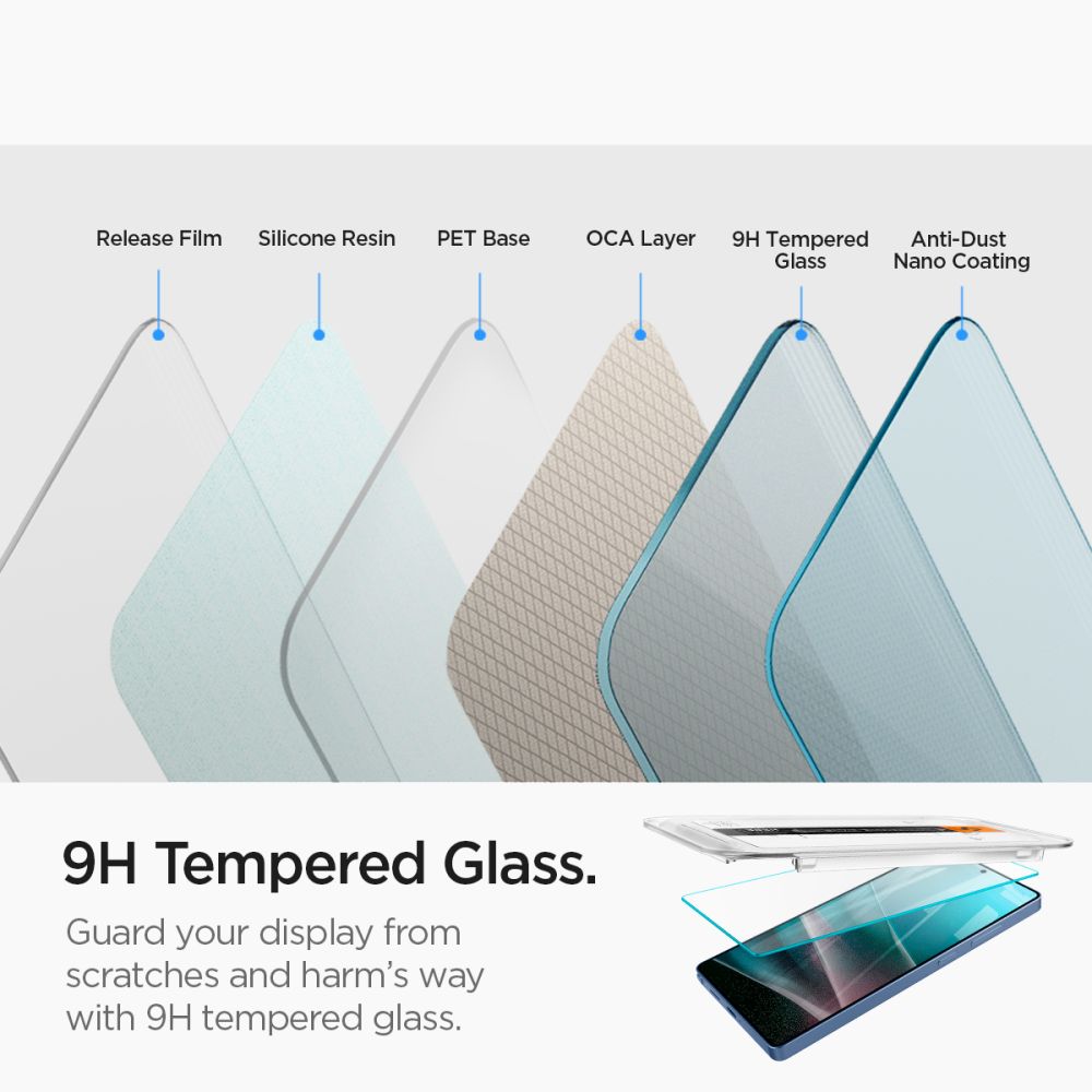 Spigen Glas TR EZ Fit grūdintas stiklas Galaxy S25 Ultra (2 vnt.)