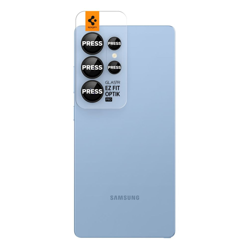 Spigen Optik Pro kameros stikliukai S25 Ultra – juodi, 2 vnt.