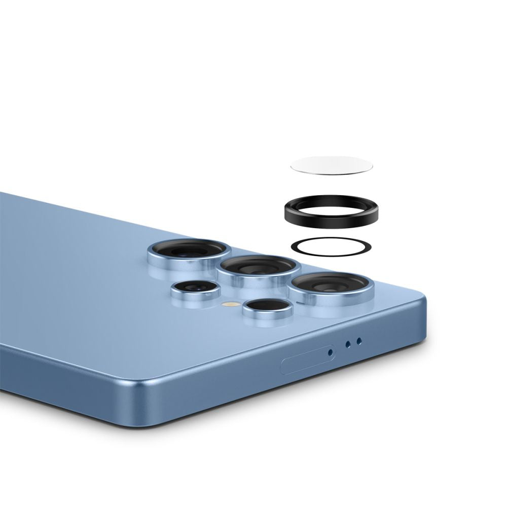 Spigen Optik Pro kameros stikliukai S25 Ultra – juodi, 2 vnt.