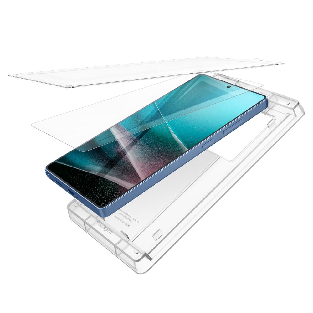 Spigen Elite Shield EZ Fit ekrano plėvelė Galaxy S25 Ultra – skaidri