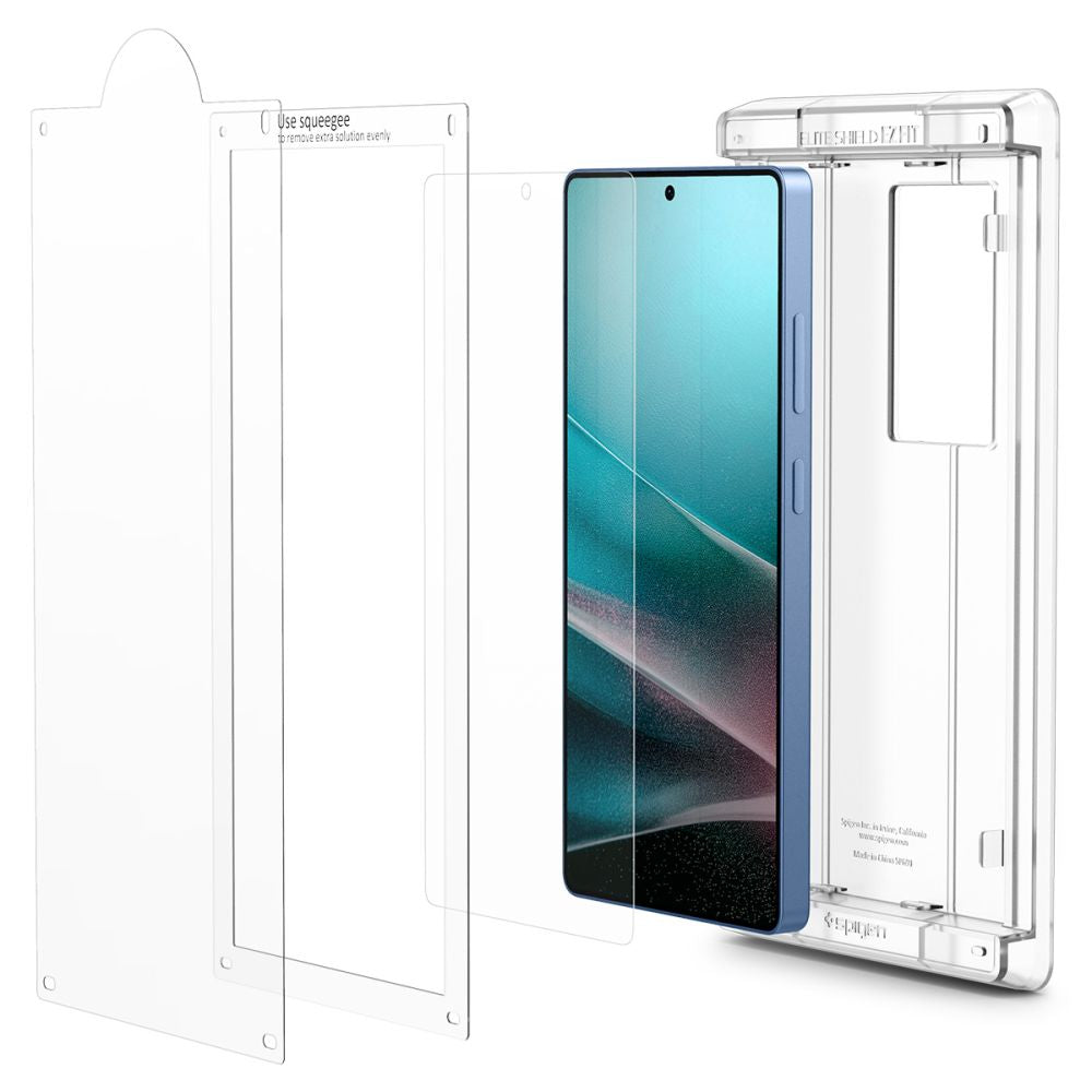 Spigen Elite Shield EZ Fit ekrano plėvelė Galaxy S25 Ultra – skaidri