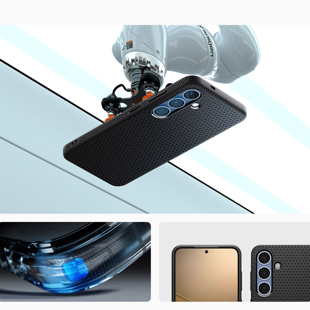 Spigen Liquid Air dėklas Samsung Galaxy S25 – juodas