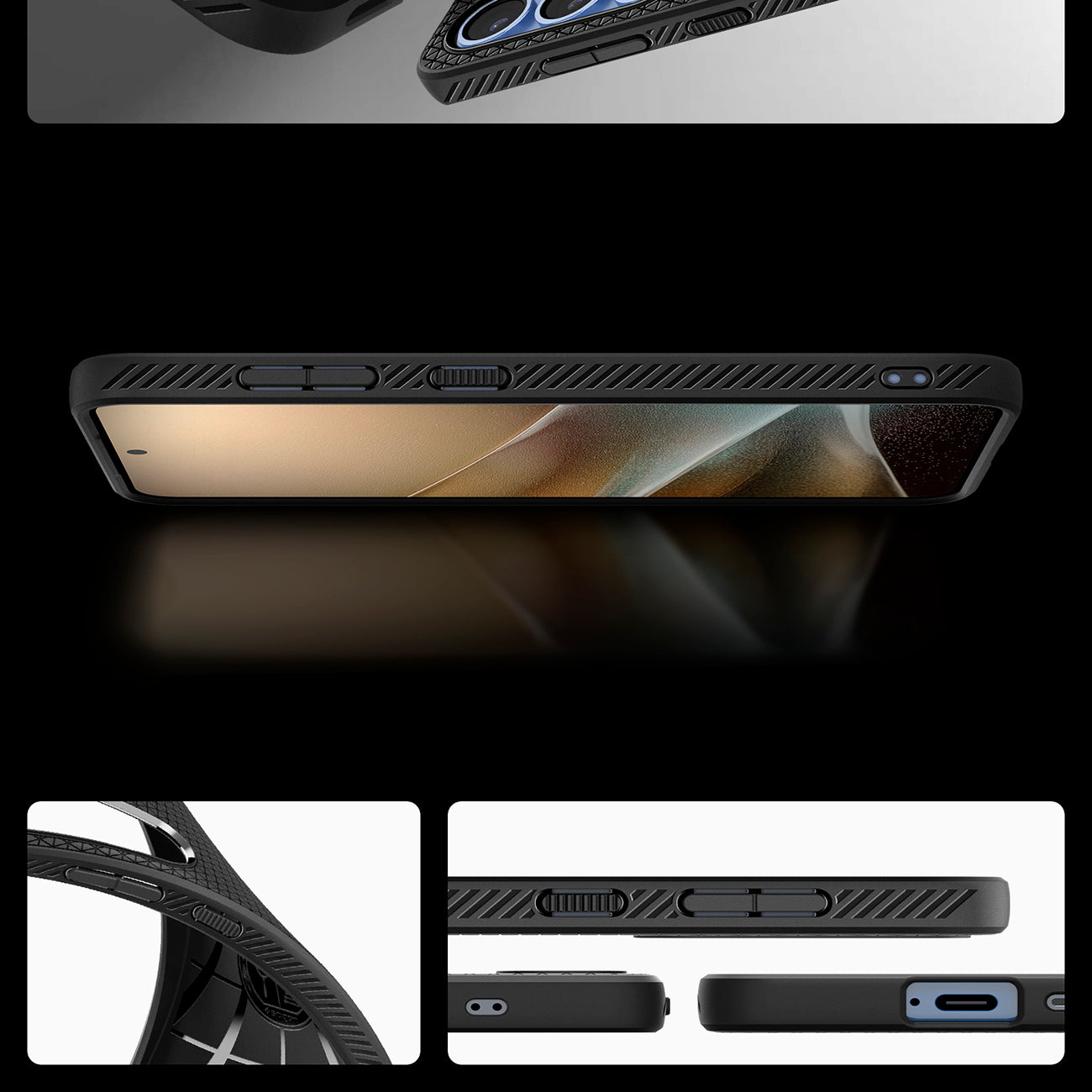 Spigen Liquid Air dėklas Samsung Galaxy S25 – juodas