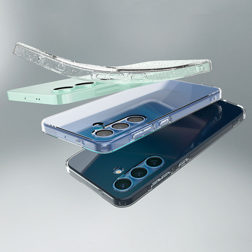 Skaidrus Spigen Liquid Crystal dėklas Galaxy S25