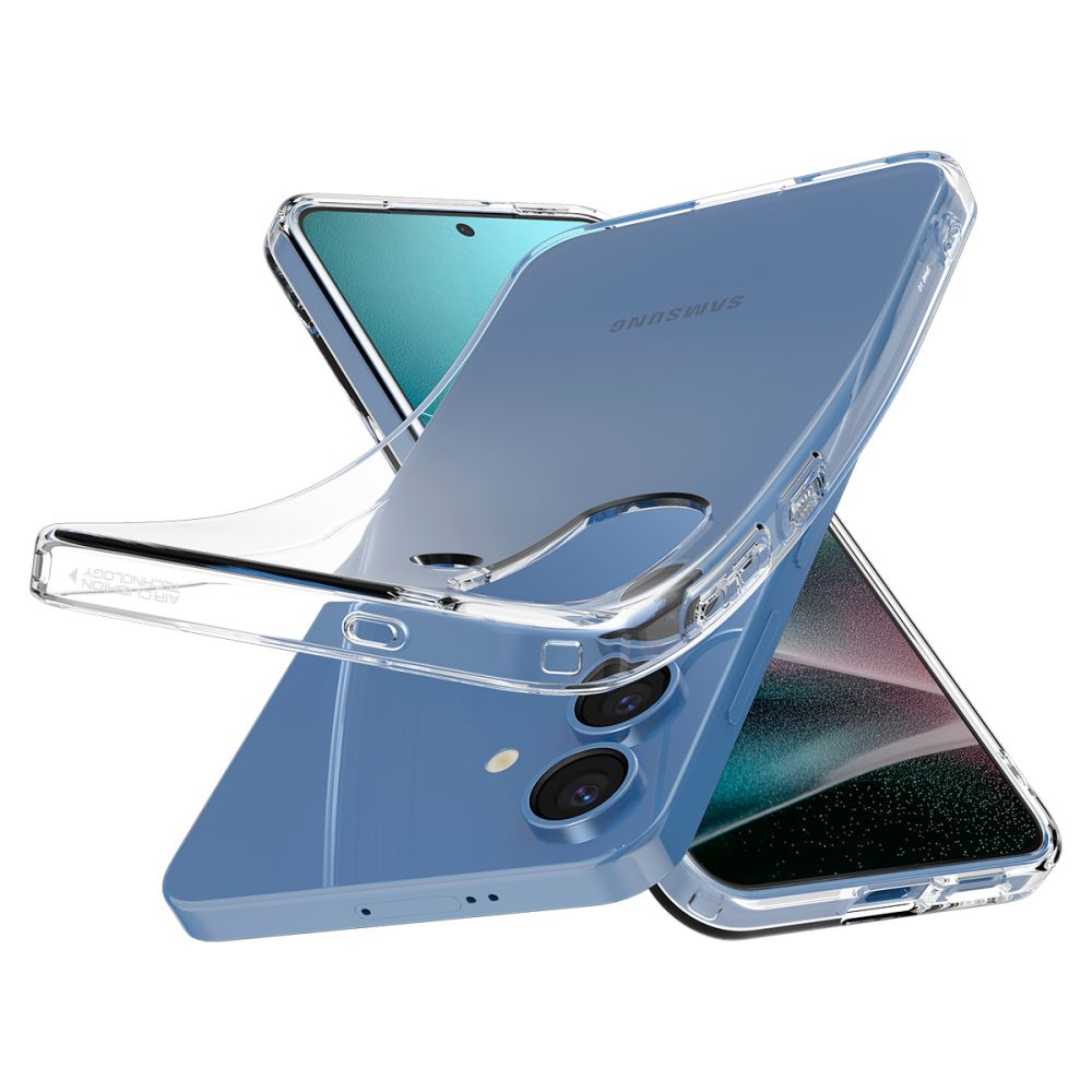Skaidrus Spigen Liquid Crystal dėklas Galaxy S25