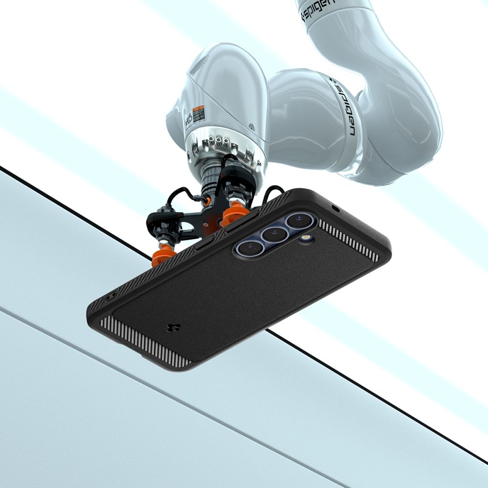 Spigen Rugged Armor MagSafe dėklas Galaxy S25 – juodas